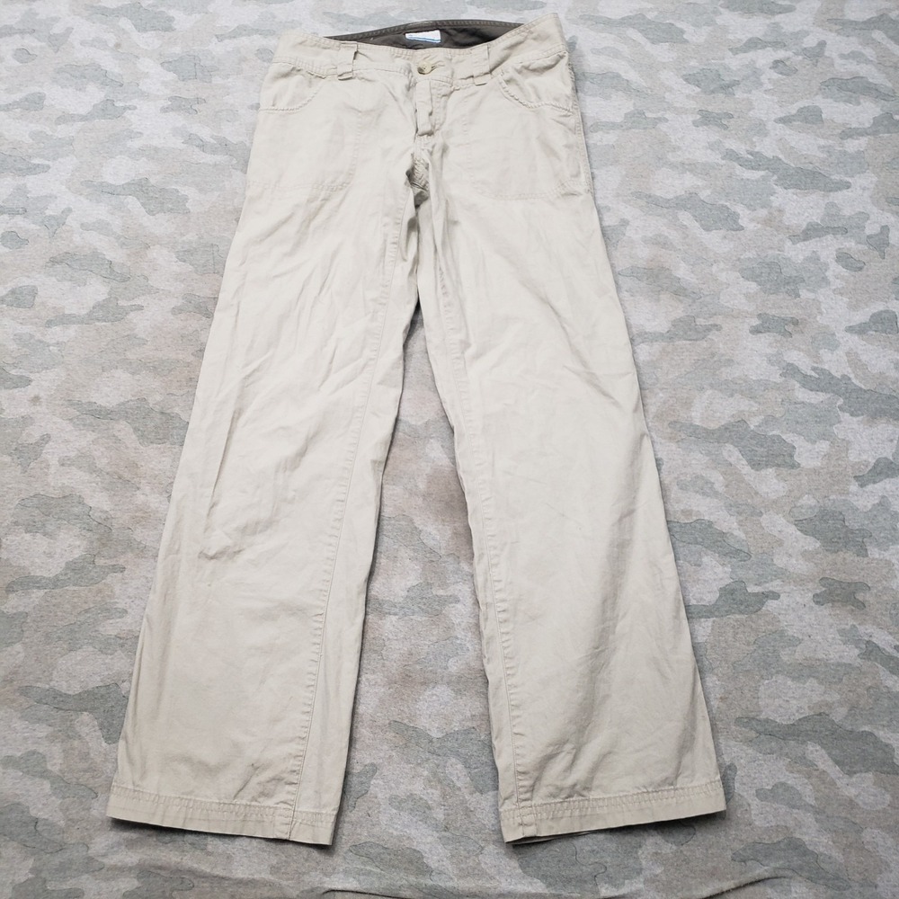 Columbia Pants Womens 6 Tan Pockets Straight Leg‎ Outdoors Travel Camp Hiking